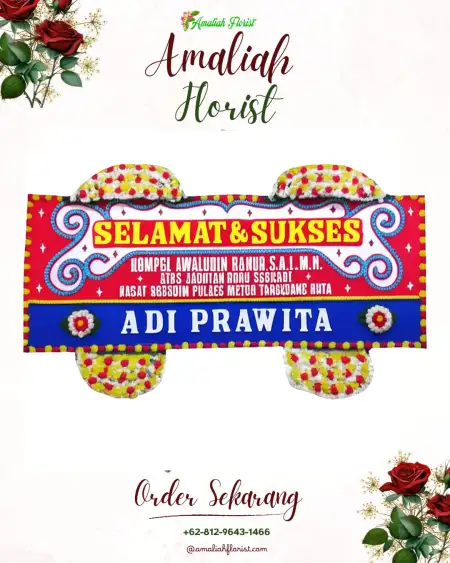 Papan Bunga Ucapan Selamat Cidempet